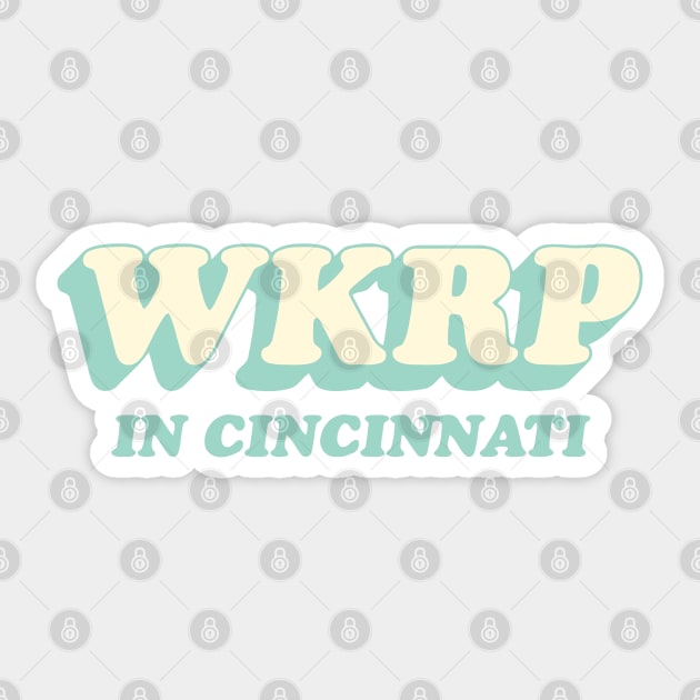 WKRP in Cincinnati Mint Green Sticker by Sayang Anak